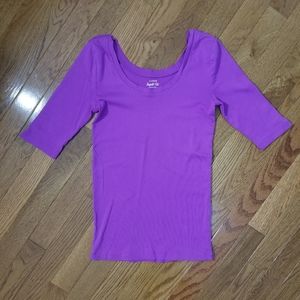 J. Crew Purple Perfect Fit Top